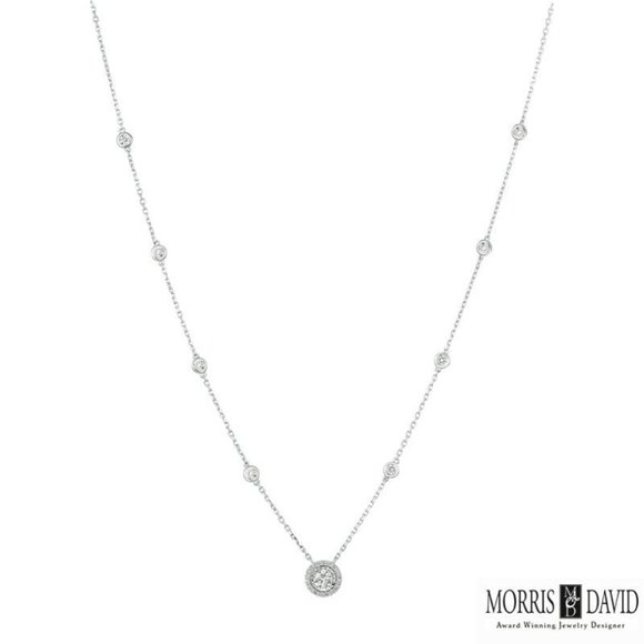 0.50 Carat Natural Diamond Yard Necklace